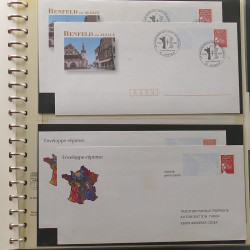 Collection entiers postaux de France 1997-2003 en album Lindner.