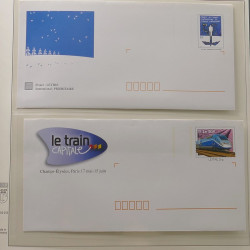 Collection entiers postaux de France 1997-2003 en album Lindner.
