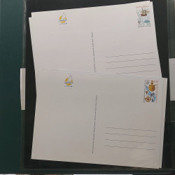 Collection entiers postaux de France 1992-1996 en album Lindner.