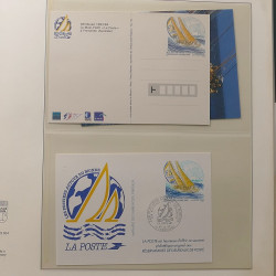 Collection entiers postaux de France 1992-1996 en album Lindner.