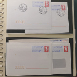 Collection entiers postaux de France 1992-1996 en album Lindner.