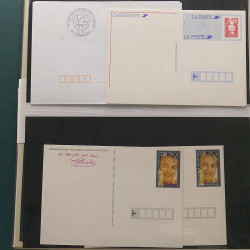 Collection entiers postaux de France 1992-1996 en album Lindner.