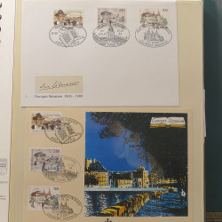 Collection entiers postaux de France 1992-1996 en album Lindner.
