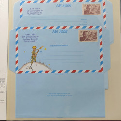 Collection entiers postaux de France 1992-1996 en album Lindner.