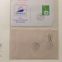 Collection entiers postaux de France 1992-1996 en album Lindner.
