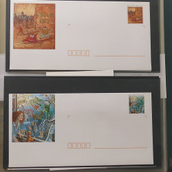 Collection entiers postaux de France 1992-1996 en album Lindner.