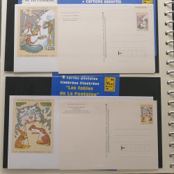 Collection entiers postaux de France 1992-1996 en album Lindner.