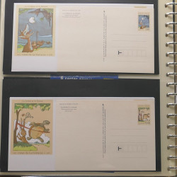 Collection entiers postaux de France 1992-1996 en album Lindner.