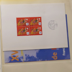 Collection entiers postaux de France 1992-1996 en album Lindner.