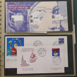 Collection entiers postaux de France 1992-1996 en album Lindner.