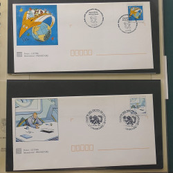 Collection entiers postaux de France 1992-1996 en album Lindner.