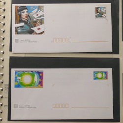 Collection entiers postaux de France 1992-1996 en album Lindner.