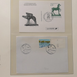 Collection entiers postaux de France 1992-1996 en album Lindner.