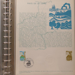 Collection documents premier jour de France 1975 complet en un album.