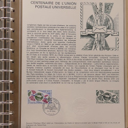 Collection documents premier jour de France 1974 complet en un album.