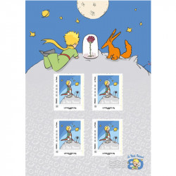 Collector 4 timbres Joyeux anniversaire Le Petit Prince.