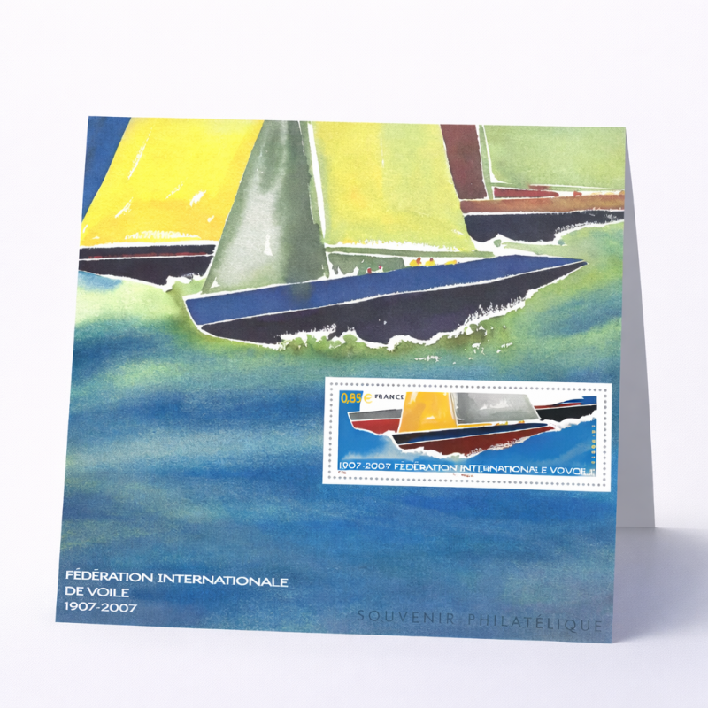 Bloc souvenir N°23 Voiliers en compétition neuf**.