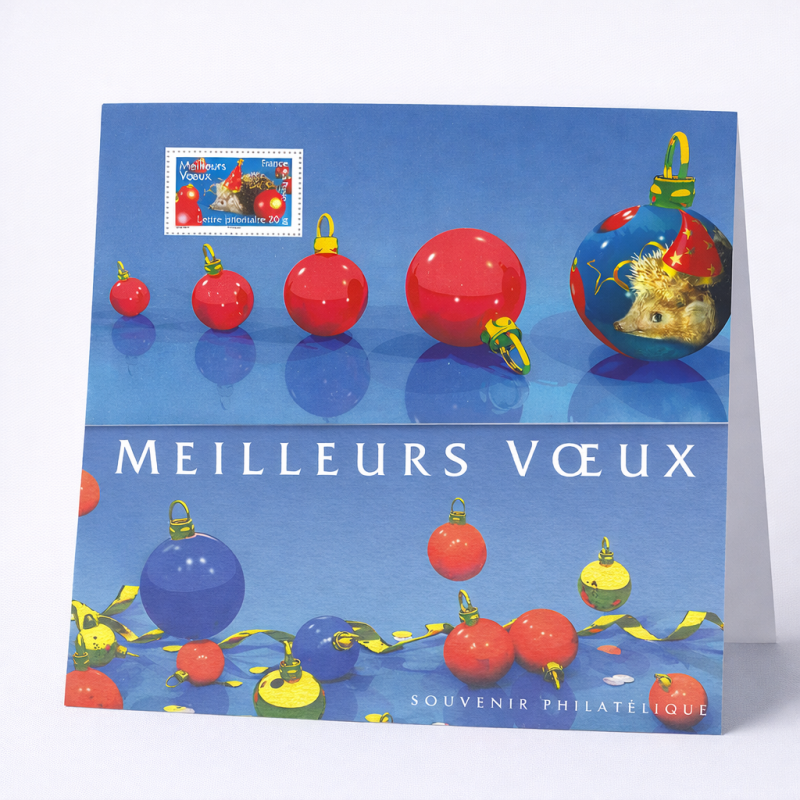 Bloc souvenir N°25 Meilleurs Vœux - Hérisson neuf**.