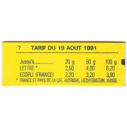 Carnet de 10 timbres Marianne de Briat G - Albertville 92 N°2715-C5A.