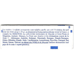 Carnet mixte de 8 timbres Marianne de Briat N°1507.