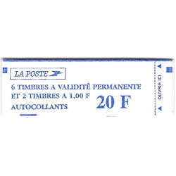 Carnet mixte de 8 timbres type Marianne de Luquet N°1508.