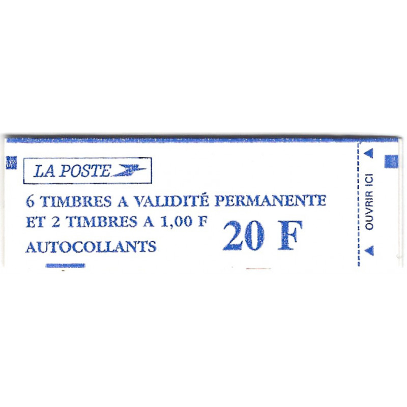 Carnet mixte de 8 timbres type Marianne de Luquet N°1508.
