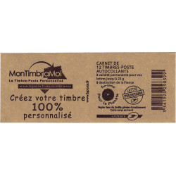 Carnet de 12 timbres Marianne de Beaujard N°4197-C5a carré noir.