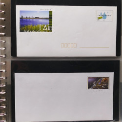 Collection entiers postaux de France 2008-2019 en album Lindner.