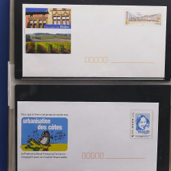 Collection entiers postaux de France 2008-2019 en album Lindner.