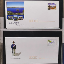 Collection entiers postaux de France 2008-2019 en album Lindner.