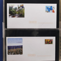 Collection entiers postaux de France 2008-2019 en album Lindner.