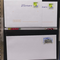Collection entiers postaux de France 2008-2019 en album Lindner.