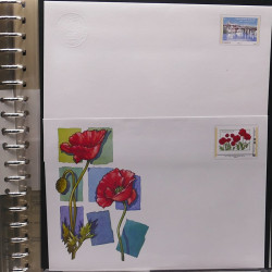 Collection entiers postaux de France 2008-2019 en album Lindner.