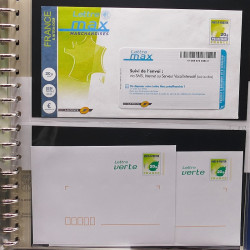 Collection entiers postaux de France 2008-2019 en album Lindner.