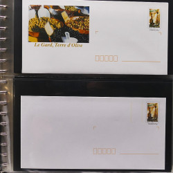 Collection entiers postaux de France 2006-2007 en album Lindner.