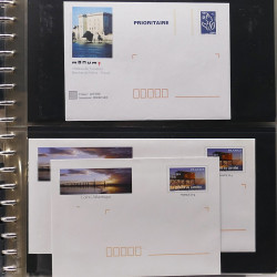 Collection entiers postaux de France 2006-2007 en album Lindner.