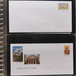 Collection entiers postaux de France 2006-2007 en album Lindner.