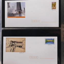 Collection entiers postaux de France 2006-2007 en album Lindner.