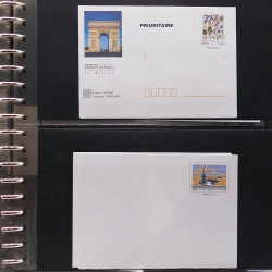Collection entiers postaux de France 2006-2007 en album Lindner.