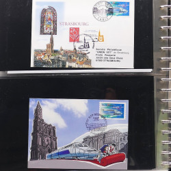 Collection entiers postaux de France 2006-2007 en album Lindner.