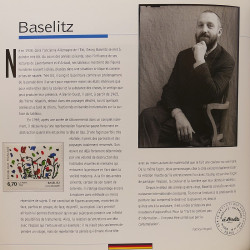 L'art contemporain et le timbre par 12 timbres type tableau.