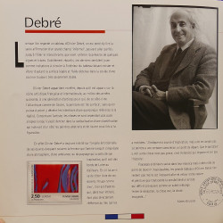 L'art contemporain et le timbre par 12 timbres type tableau.