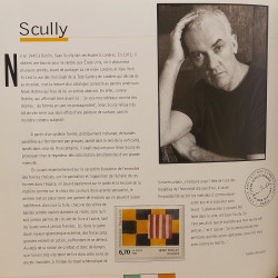 L'art contemporain et le timbre par 12 timbres type tableau.