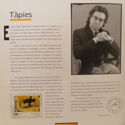 L'art contemporain et le timbre par 12 timbres type tableau.