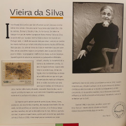 L'art contemporain et le timbre par 12 timbres type tableau.