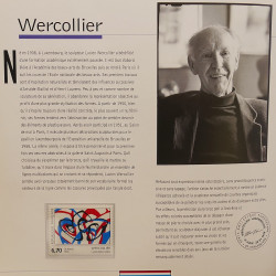 L'art contemporain et le timbre par 12 timbres type tableau.