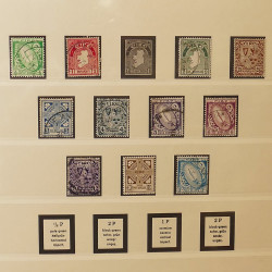 Collection timbres d'Irlande 1922-1980 oblitérés en album Lindner.