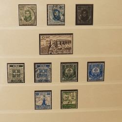 Collection timbres d'Irlande 1922-1980 oblitérés en album Lindner.
