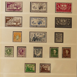 Collection timbres d'Irlande 1922-1980 oblitérés en album Lindner.