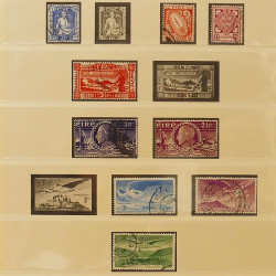 Collection timbres d'Irlande 1922-1980 oblitérés en album Lindner.